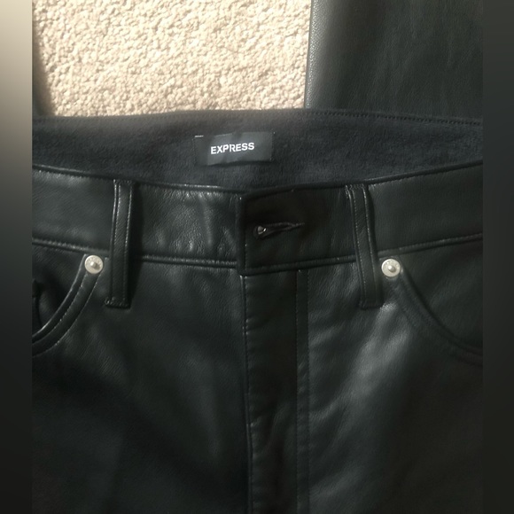 Express High Rise Leather Pants - Picture 8 of 8
